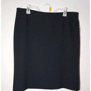 Preston & York Navy Blue Skirt Womens Size 16 - Polyester - 23" Length -  NEW